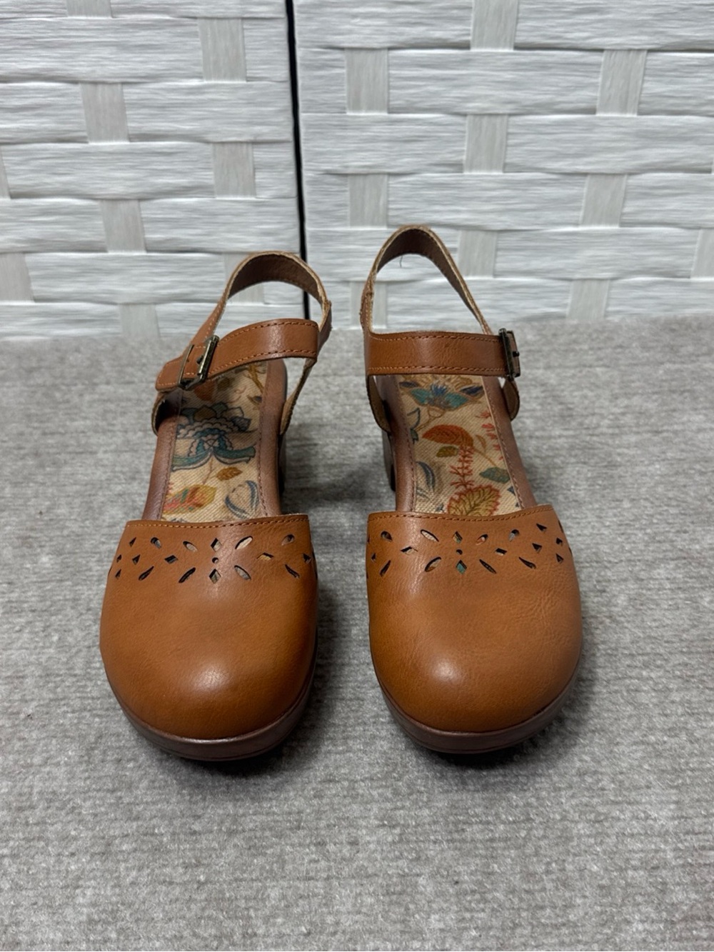 BOC Jasmine Mary Jane Boho Cottagecore Shoes  Brown Buckle Ankle Straps Size 8